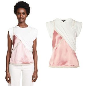ALEXANDER WANG Lace-trimmed satin and jersey top 6